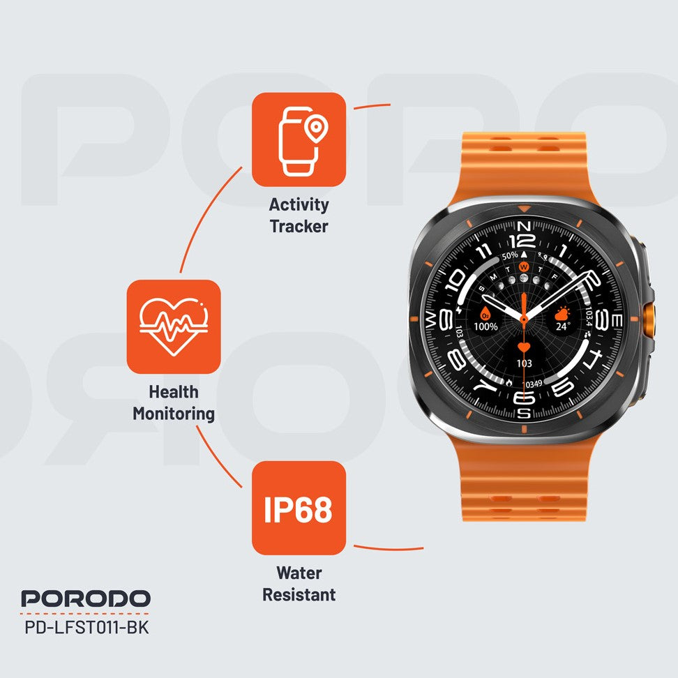 PORODO Voyager Smart Watch PD-LFST011-SL | Smart watch in Dar Tanzania