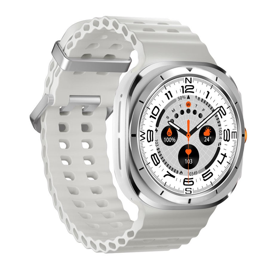 PORODO Voyager Smart Watch, white strap, PD-LFST011-SL