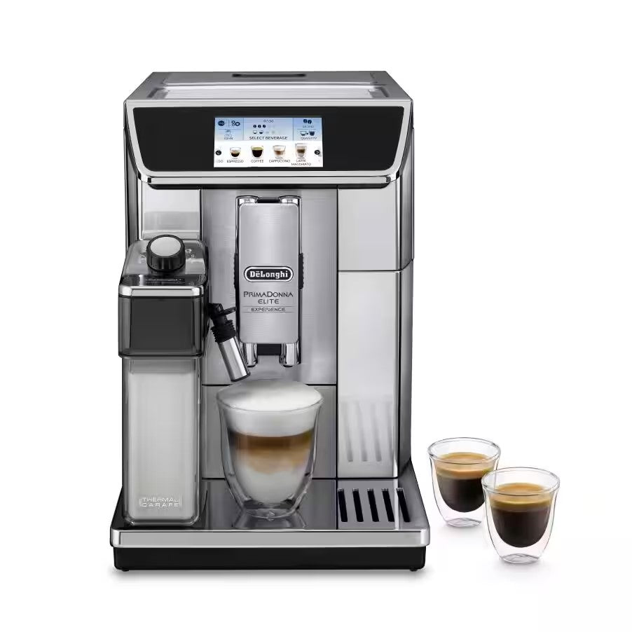 DELONGHI PrimaDonna Elite Automatic Espresso, Coffee Maker ECAM650.85