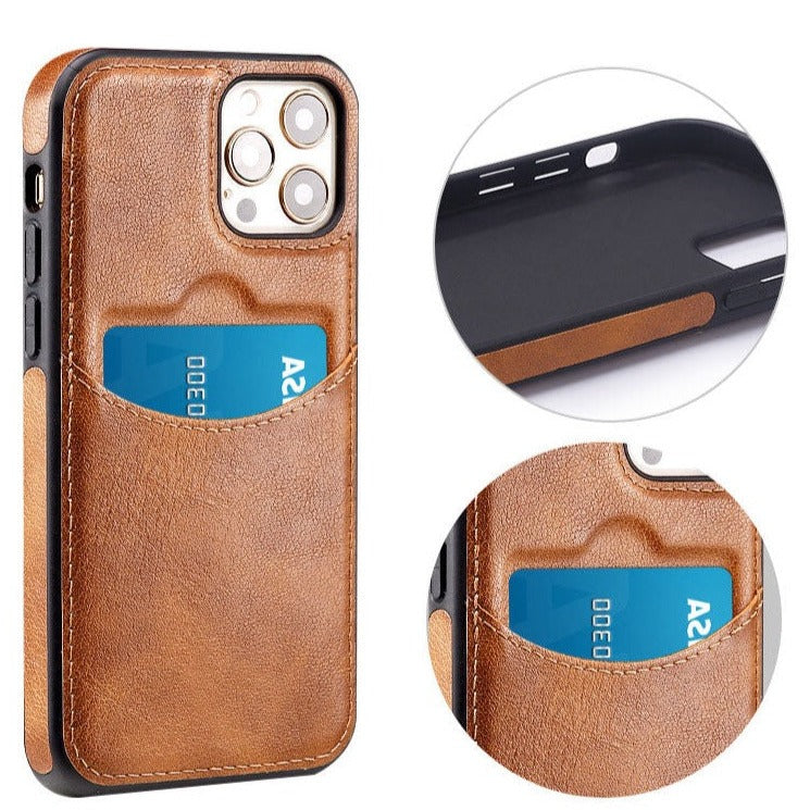 PU Leather Card Holder Cover for Iphone | Phone Covers in Dar Tanzania