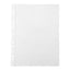 Clear plastic A4 PVC Punch Pockets, 100pc pack