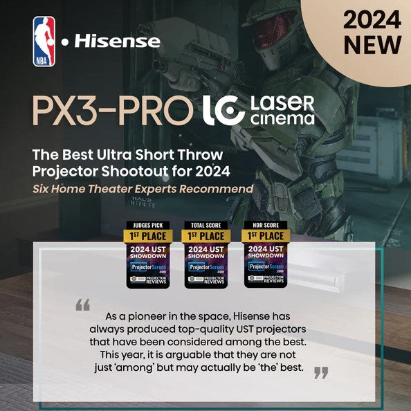 HISENSE PX3-Pro Triple Laser, Ultra Short Throw, 4K UHD, Projector