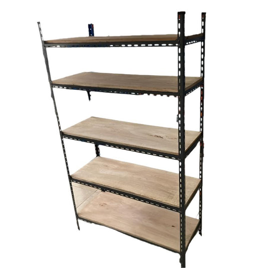 BASIC 5 Tier, Steel Rack With Wood Shelf 200 x 120 x 50cm | Tanzania