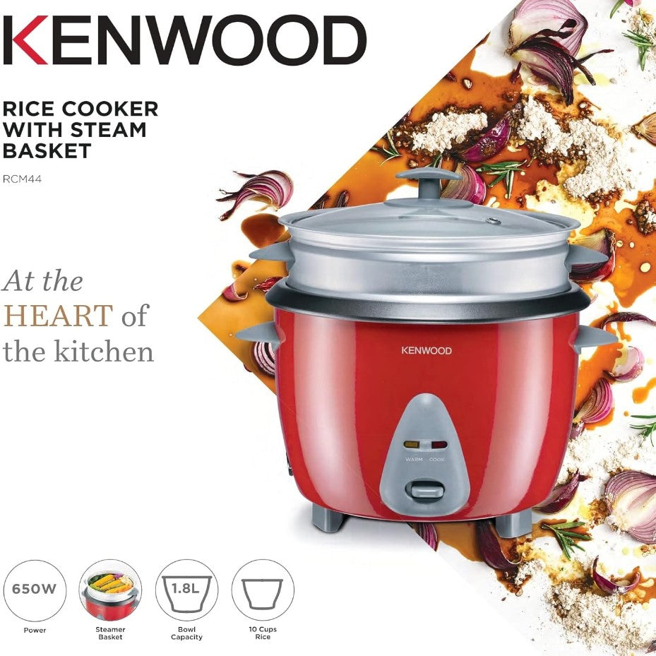 KENWOOD 2 in 1 Rice Cooker And Food Steamer, 1.8L, RCM44 | Tanzania