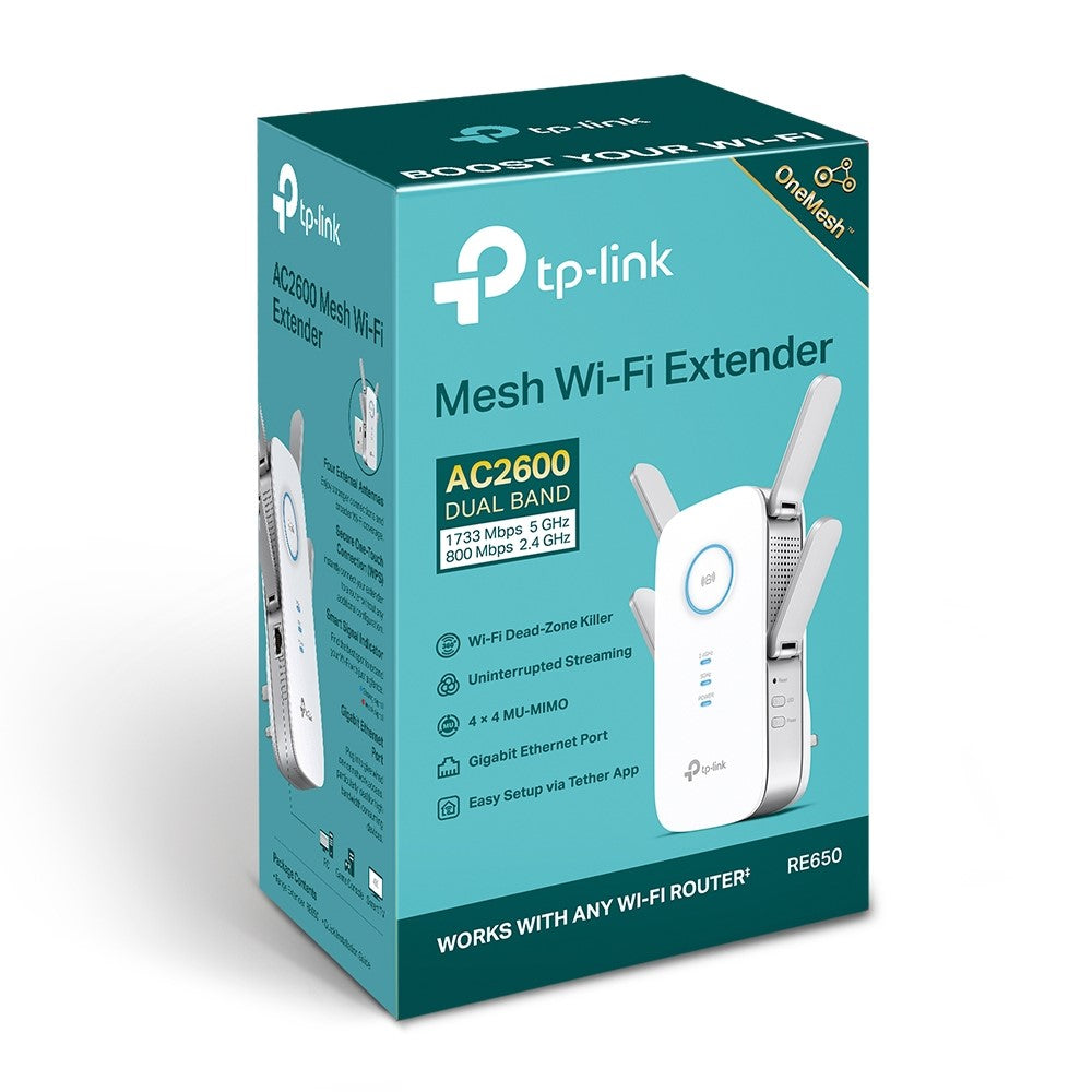 TP-LINK AC2600 Wi-Fi Range Extender RE650