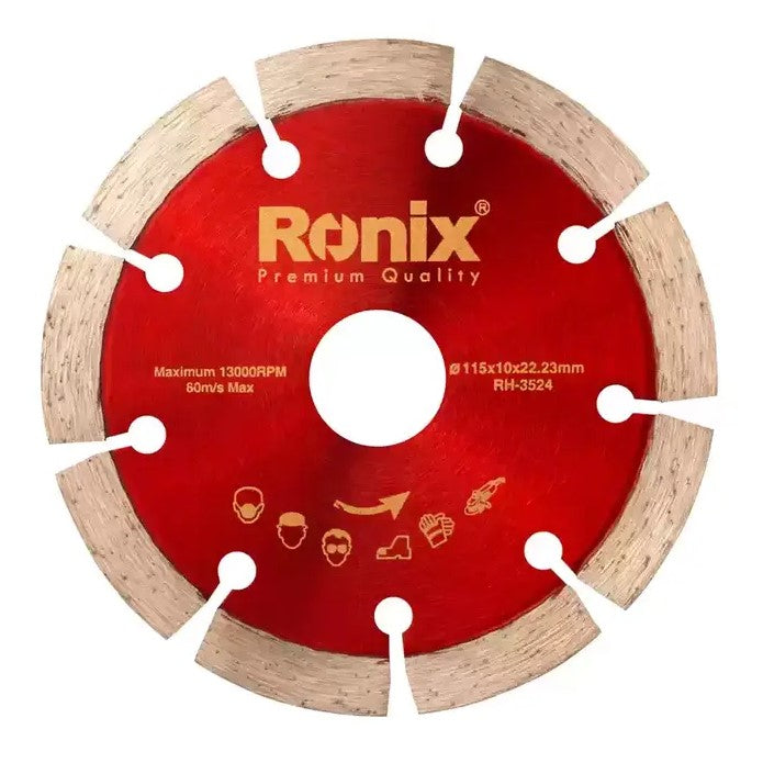 RONIX Granite Cutting Disc 115mm x 10mm x 22.2mm RH-3524 | Tanzania