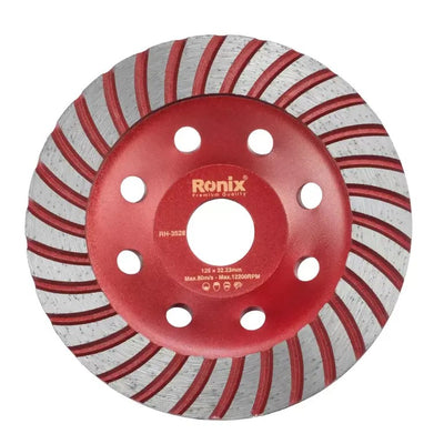 RONIX Turbo Diamond Cup Grinding Wheel, 125mm x 5 x 22.2mm, RH-3528