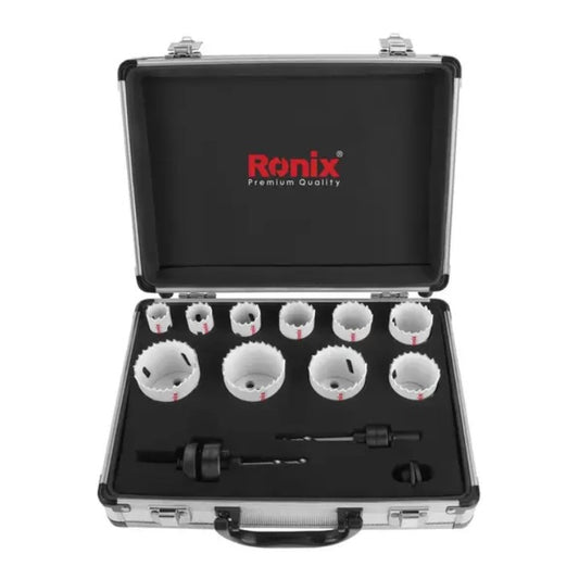 RONIX 10pc Bi-Metal Hole Saw Bits Set In Metal Box RH-5290 | Tanzania