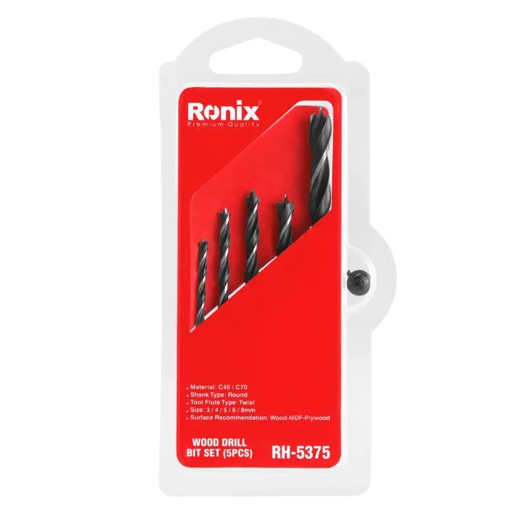 RONIX Wood Drill Bit 5pc Set RH-5375 | Drill bits in Dar Tanzania