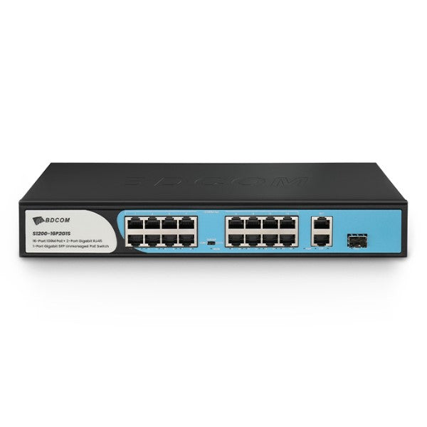 BDCOM 16 Port PoE Switch S1200-16P2G1S  | PoE switch in Dar Tanzania