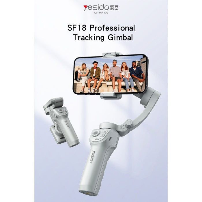 YESIDO SF18 Phone Gimbal Stabilizer, Tripod, Handheld Selfie Stick