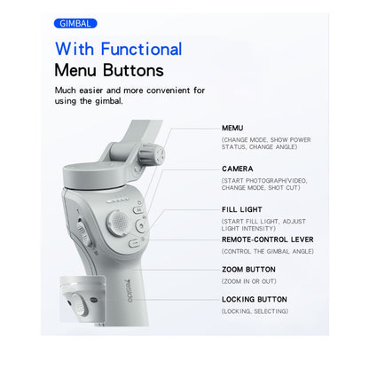 YESIDO SF18 Phone Gimbal Stabilizer, Tripod, Handheld Selfie Stick