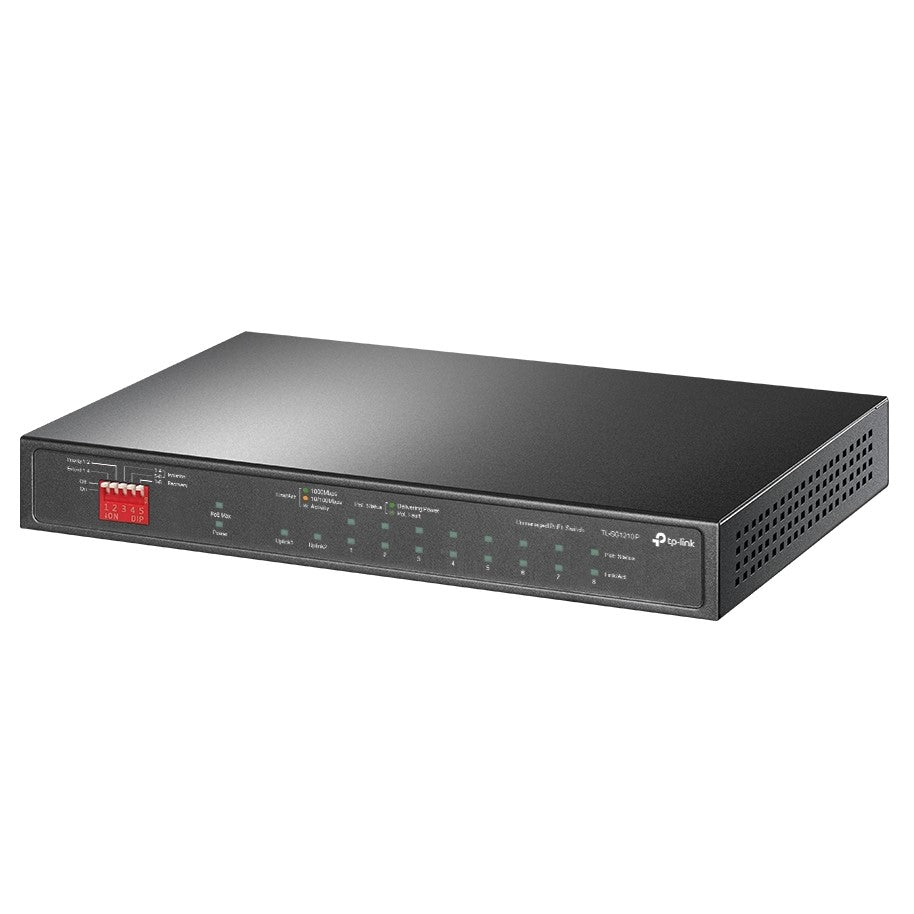 TP-LINK 10-Port Gigabit Desktop Switch with 8-Port PoE+, TL-SG1210P