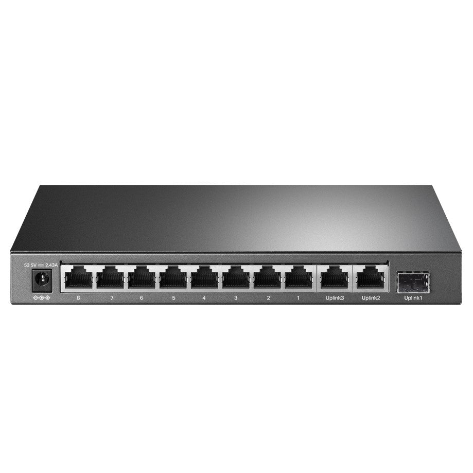 TP-LINK 10-Port Gigabit Desktop Switch with 8-Port PoE+, TL-SG1210P