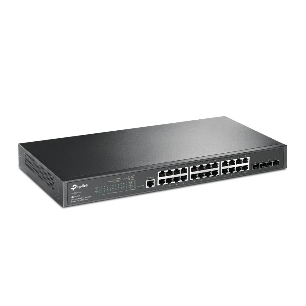TP-Link Managed Switch 24 Port + Medienkonverter – Profi-Netzwerkausstattung