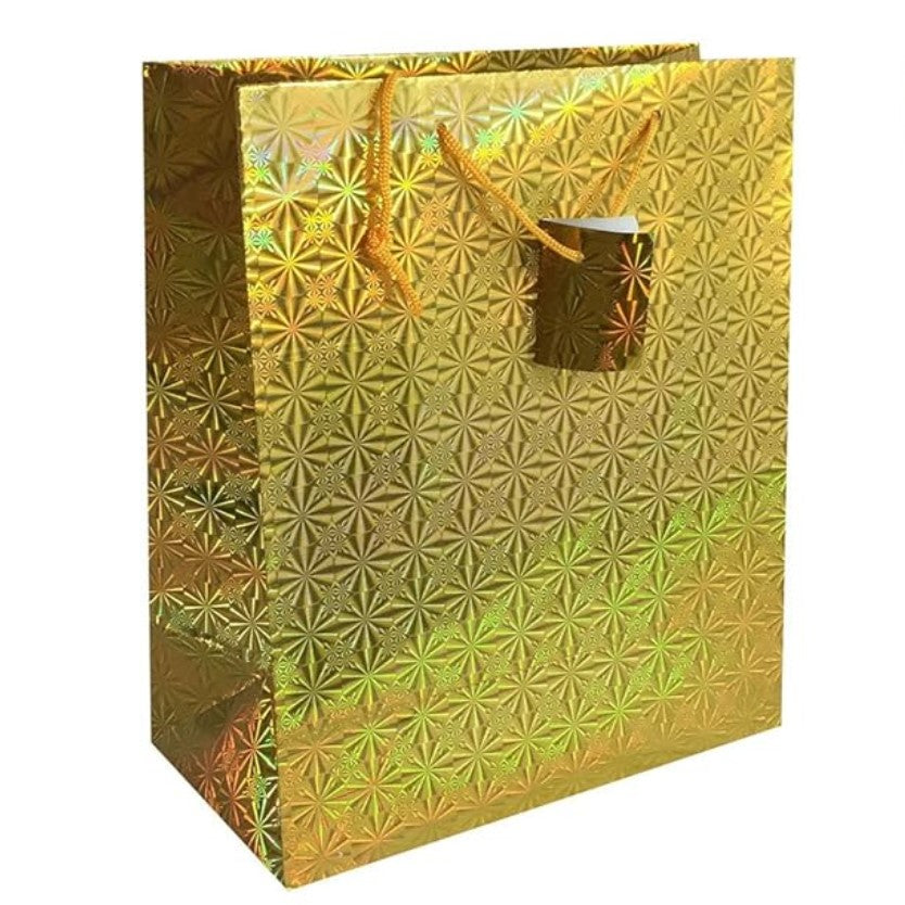 Holographic Foil Design Gift Bag, Large, 12pc Pack | Gift Bags