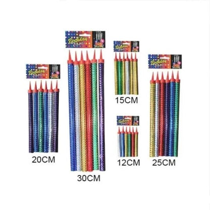 Metallic Sparkling Candles, 6pc Pack | Party Supplies in Tanzania