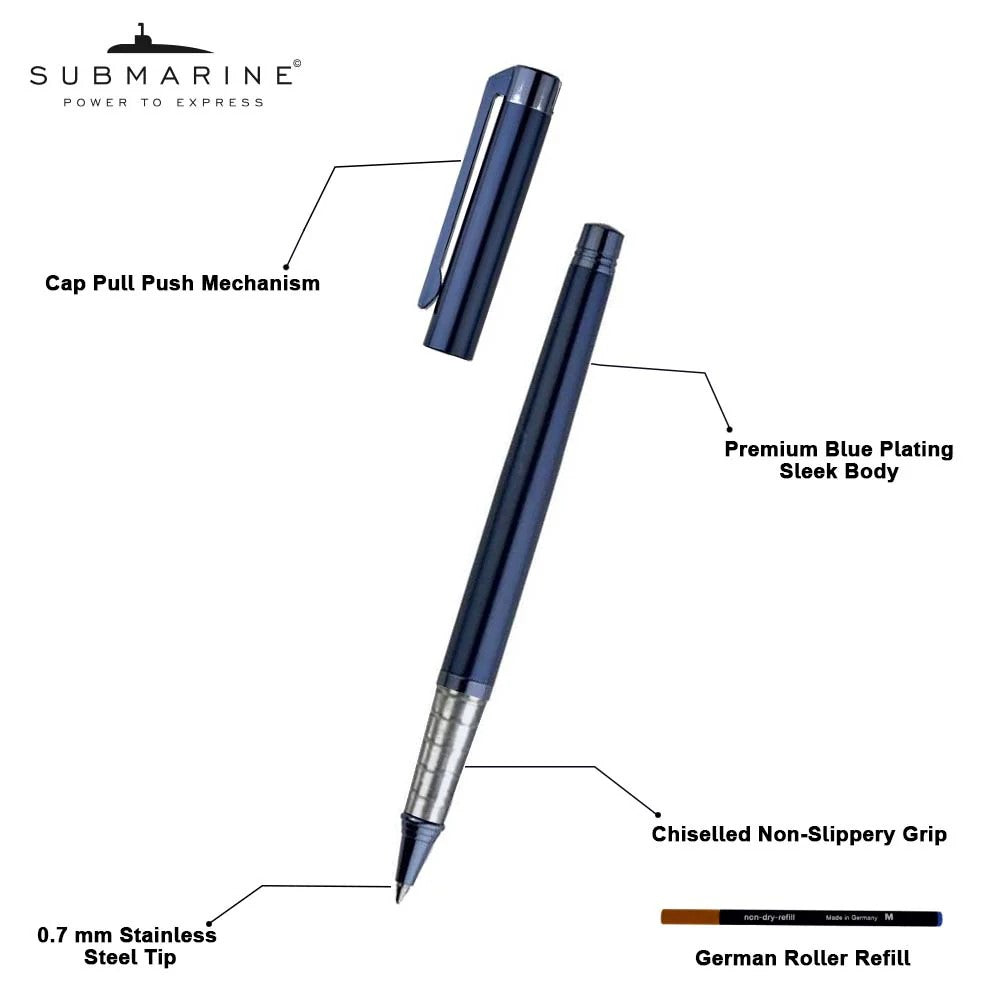 SUBMARINE Blue Plating Roller Ink Pen | Executive Pen In Tanzania