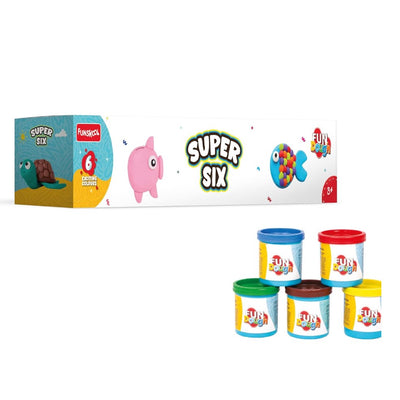 FUNSKOOL Super 6 Fun Dough Tubs | Clay Dough in Tanzania
