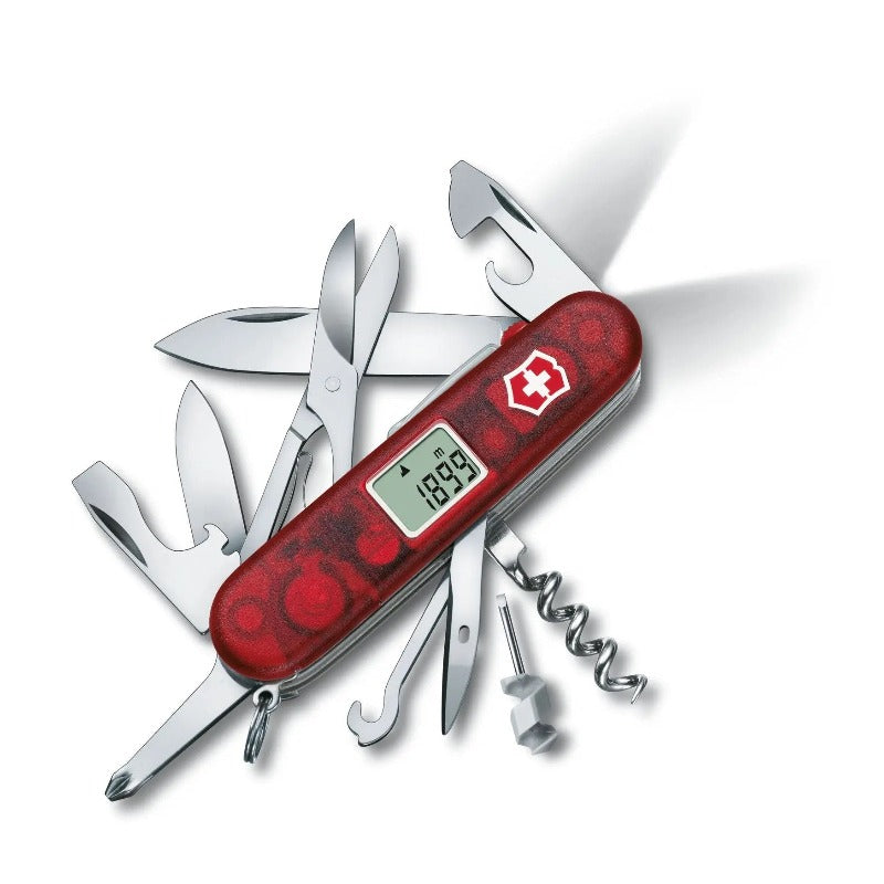 VICTORINOX Traveller Lite 28 Functions Knife With Altimeter, Watch And LED Light 7905