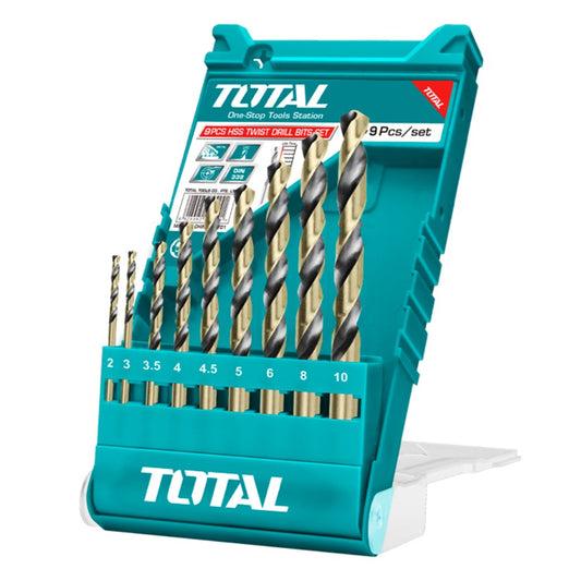 TOTAL Twist Drill Bit 9pc Set TACSD0095 | Drill bits in Dar Tanzania