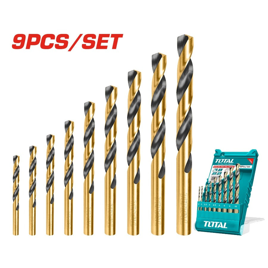 TOTAL Twist Drill Bit 9pc Set TACSD0095 | Drill bits in Dar Tanzania