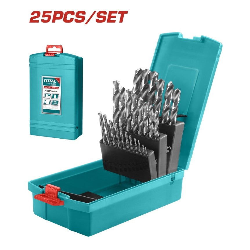 TOTAL 25pc HSS Twist Drill Bits Set TACSD0251 | Drill bits in Tanzania