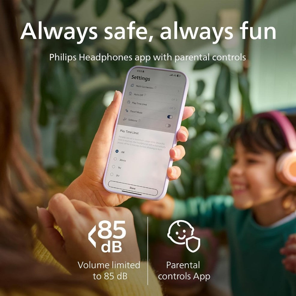 PHILIPS 4000 Series,TAK4200MP, Kids Wireless On-ear Headphones