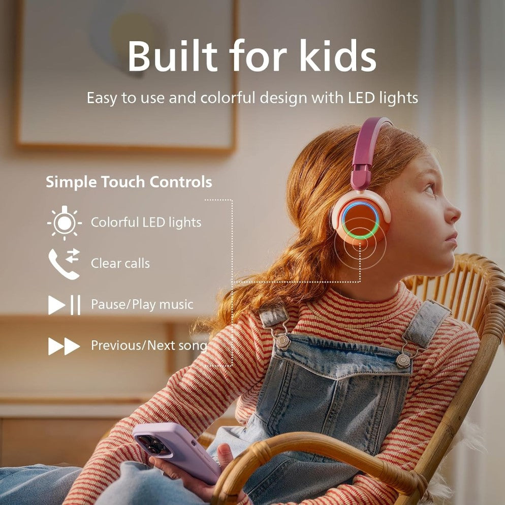 PHILIPS 4000 Series,TAK4200MP, Kids Wireless On-ear Headphones