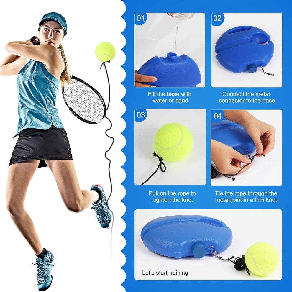 MOVEMATE Retracting Tennis Trainer Set with Wilson Tennis Ball