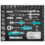 TOTAL 147pc Hand Tools Toolkit Set In Aluminum Suitcase THKTHP21476