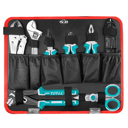 TOTAL 147pc Hand Tools Toolkit Set In Aluminum Suitcase THKTHP21476