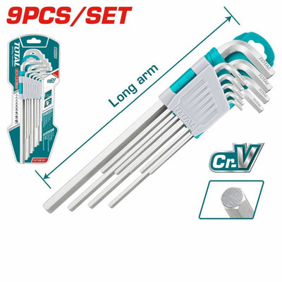 TOTAL THT106191 9pc Long Arm Allen Keys, Hex Keys in Dar Tanzania