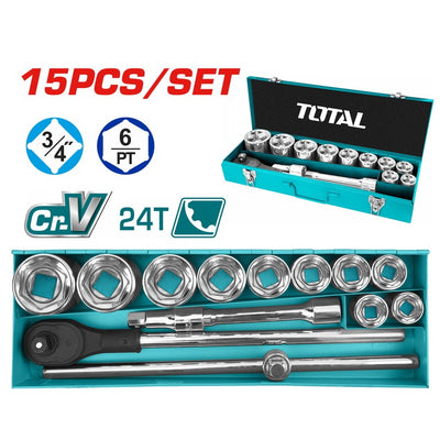 TOTAL 15pc Ratchet Handle Toolset THT341151 | Toolkit in Dar Tanzania