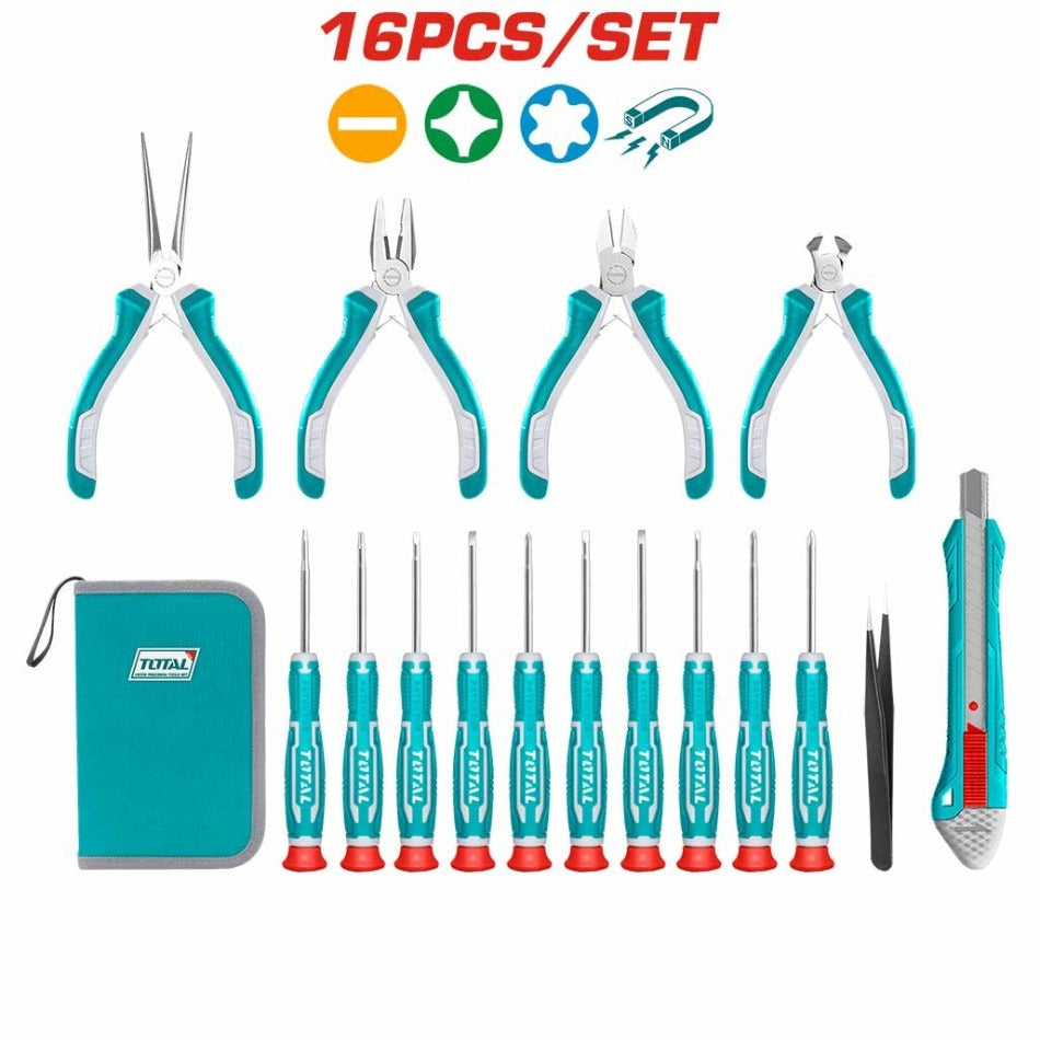 TOTAL 16pc Precision Toolset TKTTSK0162 | Tool kits in Dar Tanzania