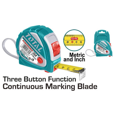 TOTAL 3m, 3 stop, Steel Measure Tape | Measuring tape in Dar Tanzania