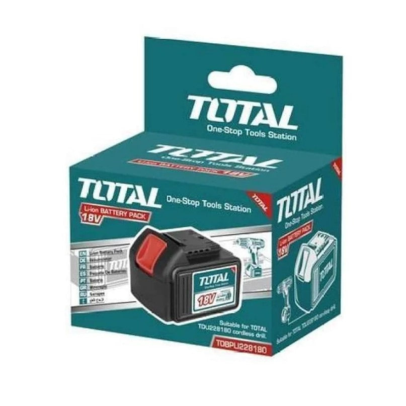 TOTAL 18V Li Battery Pack TOBPLI228180 for Power Drill TDLI228180
