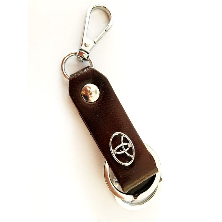 Toyota Brown Leather Strap Keychain | Gift shops in Dar Tanzania