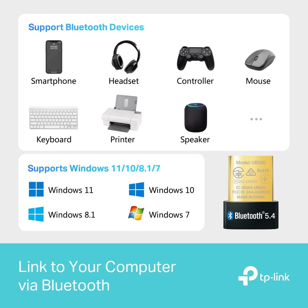 TP-LINK UB500 Bluetooth 5.4 Nano USB Adapter | TPLINK Tanzania