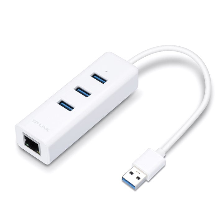 TP-LINK UE330 2 in 1 USB 3.0 x 3-Port Hub and Gigabit Ethernet Adapter