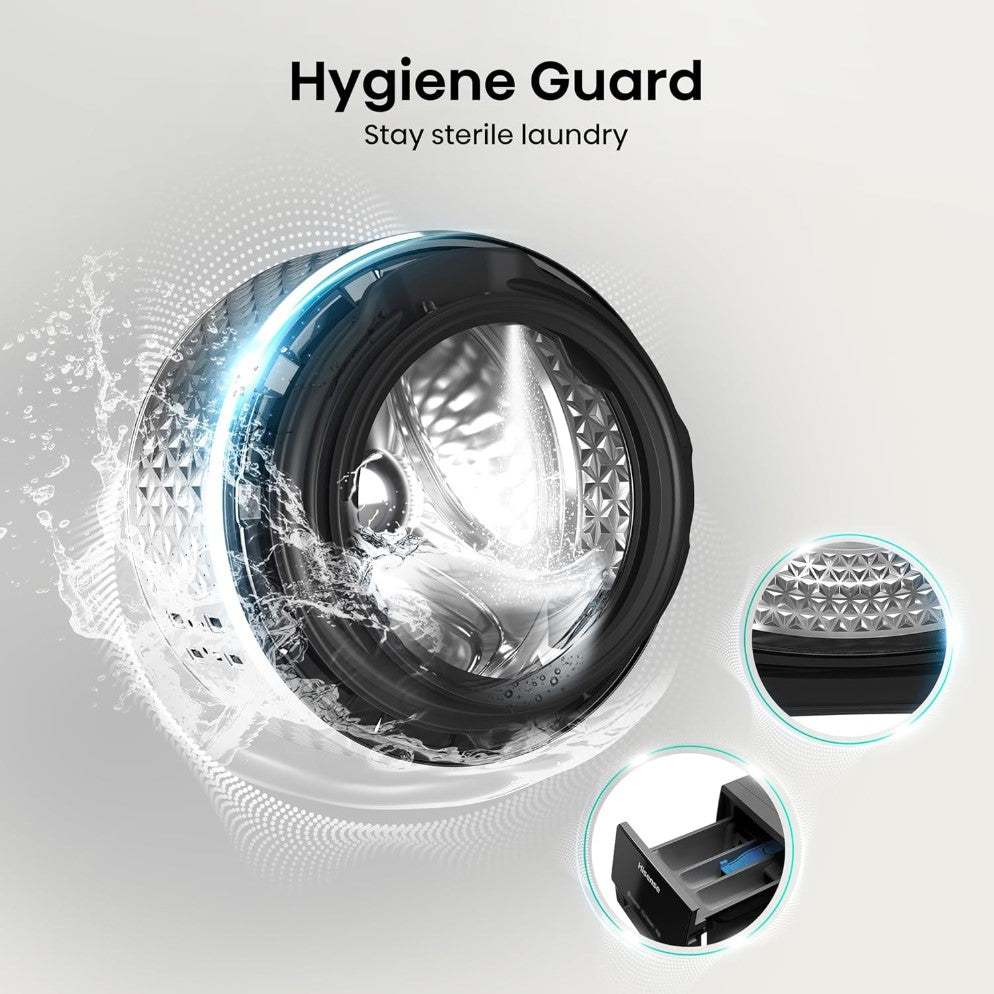 Hisense WD3S1042BB 10.5 kg Washing And Dryer Machine in Dar Tanzania 