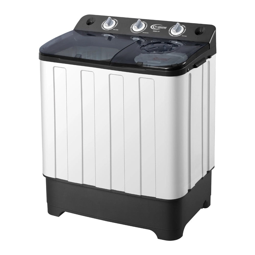 SILVERDOME Top Load 7.5kg Semi-Auto Twin Tub Washing Machine WMS07