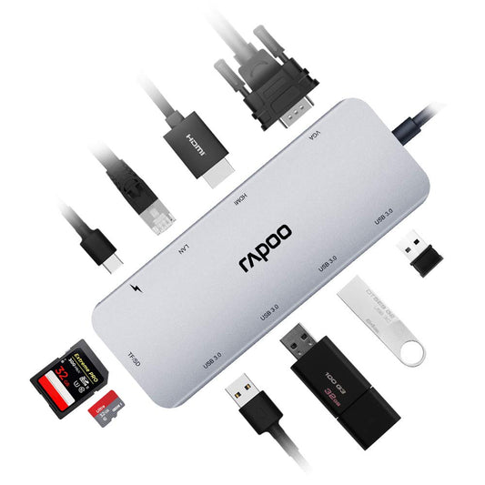 RAPOO XD200C USB C Hub 10-in-1 Adapter | USB adapters in Dar Tanzania
