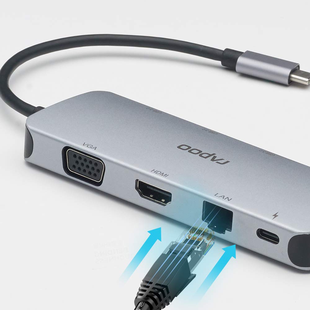 RAPOO XD200C USB C Hub 10-in-1 Adapter | USB adapters in Dar Tanzania
