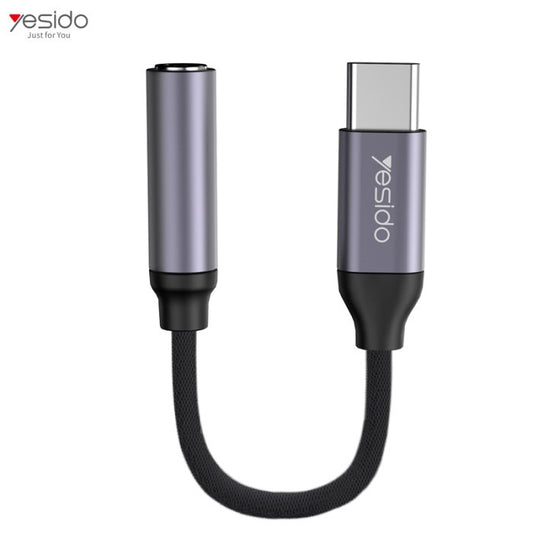 YESIDO YAU19 Type-C to Audio Jack 3.5mm headphone adapter in Tanzania