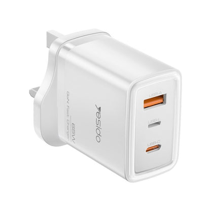 YESIDO Quick Charging 65W, Type-C, Lightning, 1 USB, Wall Charger YC89