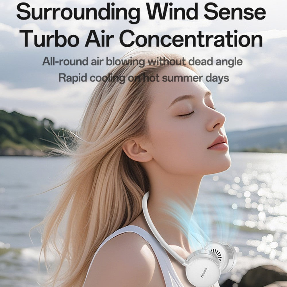 YESIDO Portable Rechargeable Neck Fan, yf17