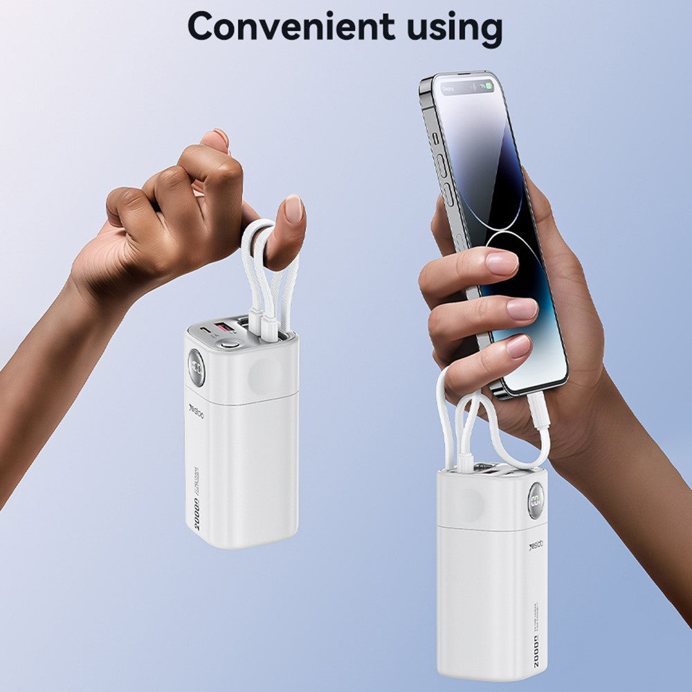 YESIDO, 20000mAh, 22.5W PD, Power Bank YP86 | Powerbank in Tanzania