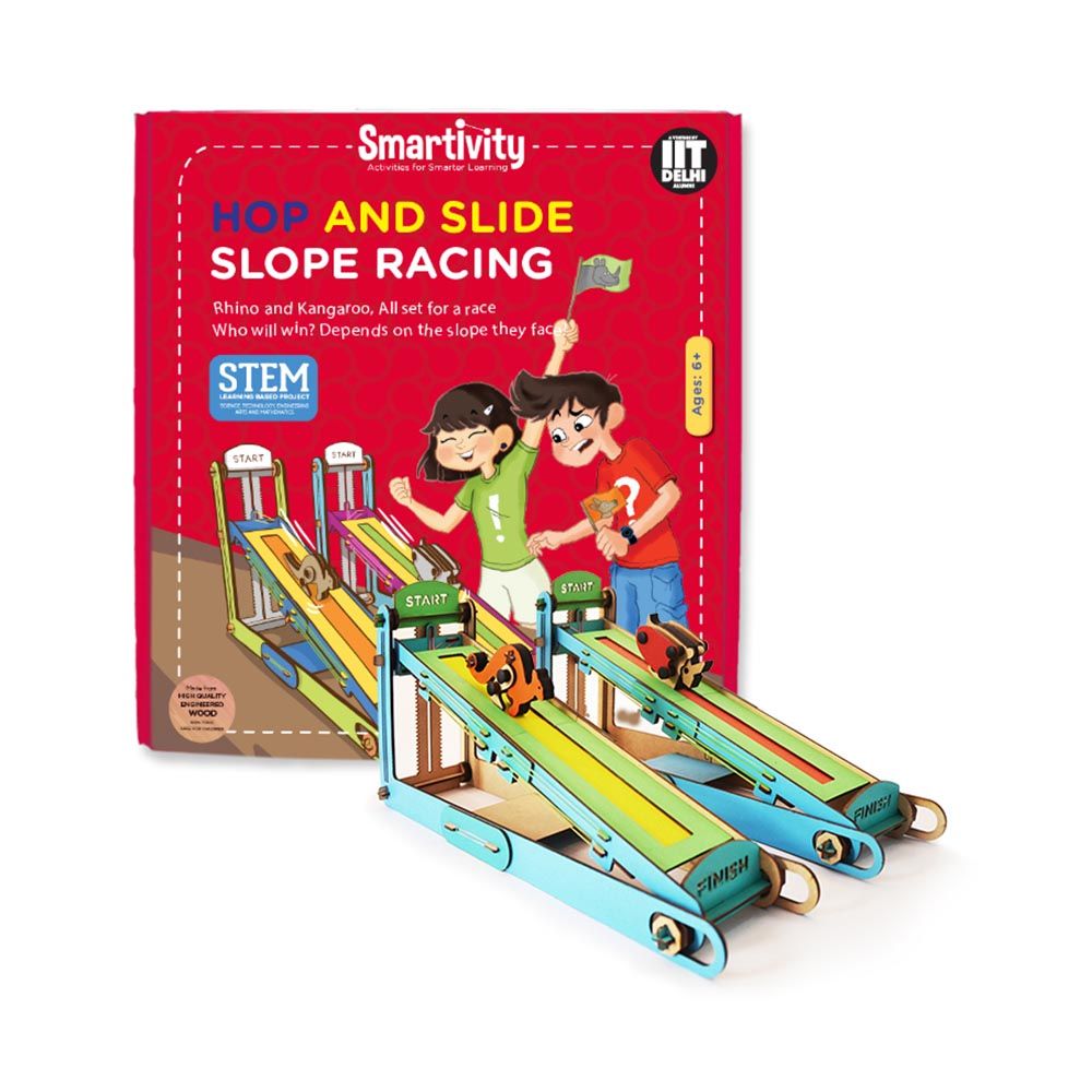 SMARTIVITY Hop Slide Racing Activity Kit SMRT1031 | Building Toys