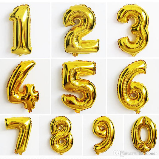 Gold Number Balloons 32 Inch | Party Supplies in Dar Tanzania